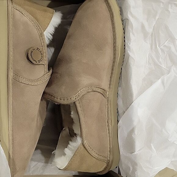 Men's Fireside by Dearfoams Hobart Genuine Shearling Closed Back Slipper,Unisex - Picture 11 of 13